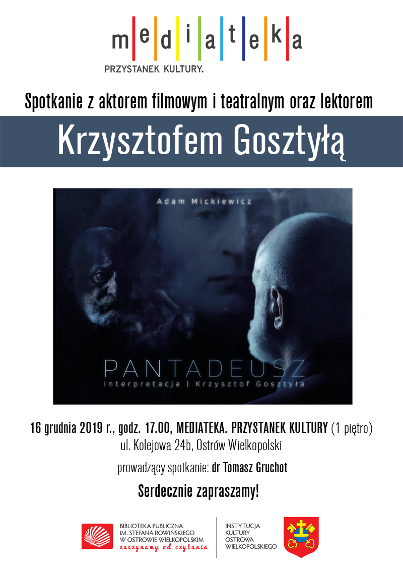 Plakat spotkania z Krzysztofem Gosztyłą