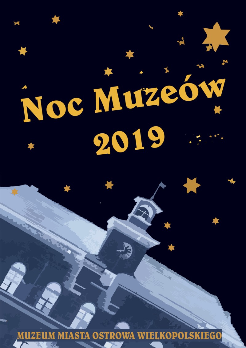 Plakat Noc Muzeów pod gwiazdami 2019