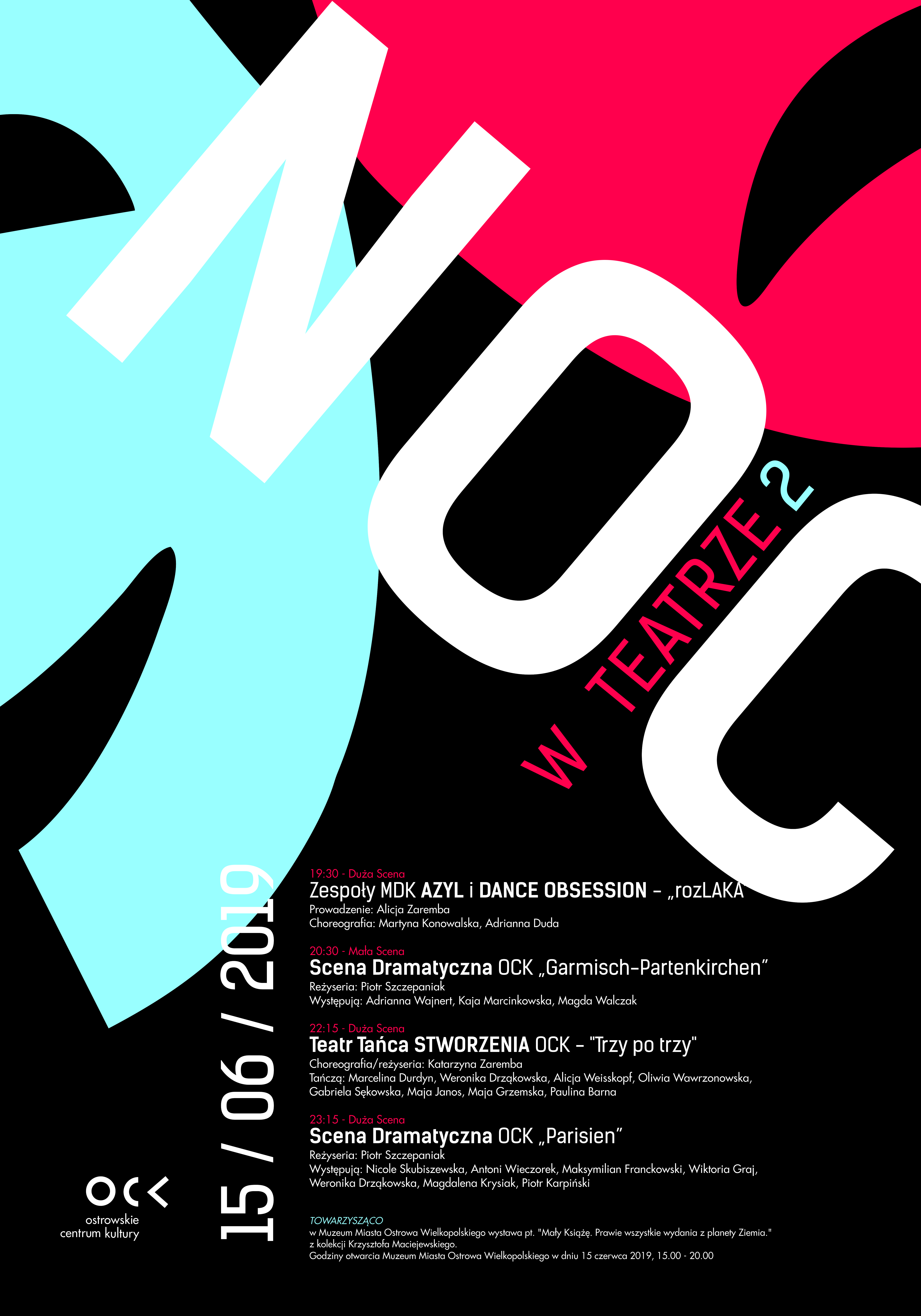 Afisz NOC W TEATRZE