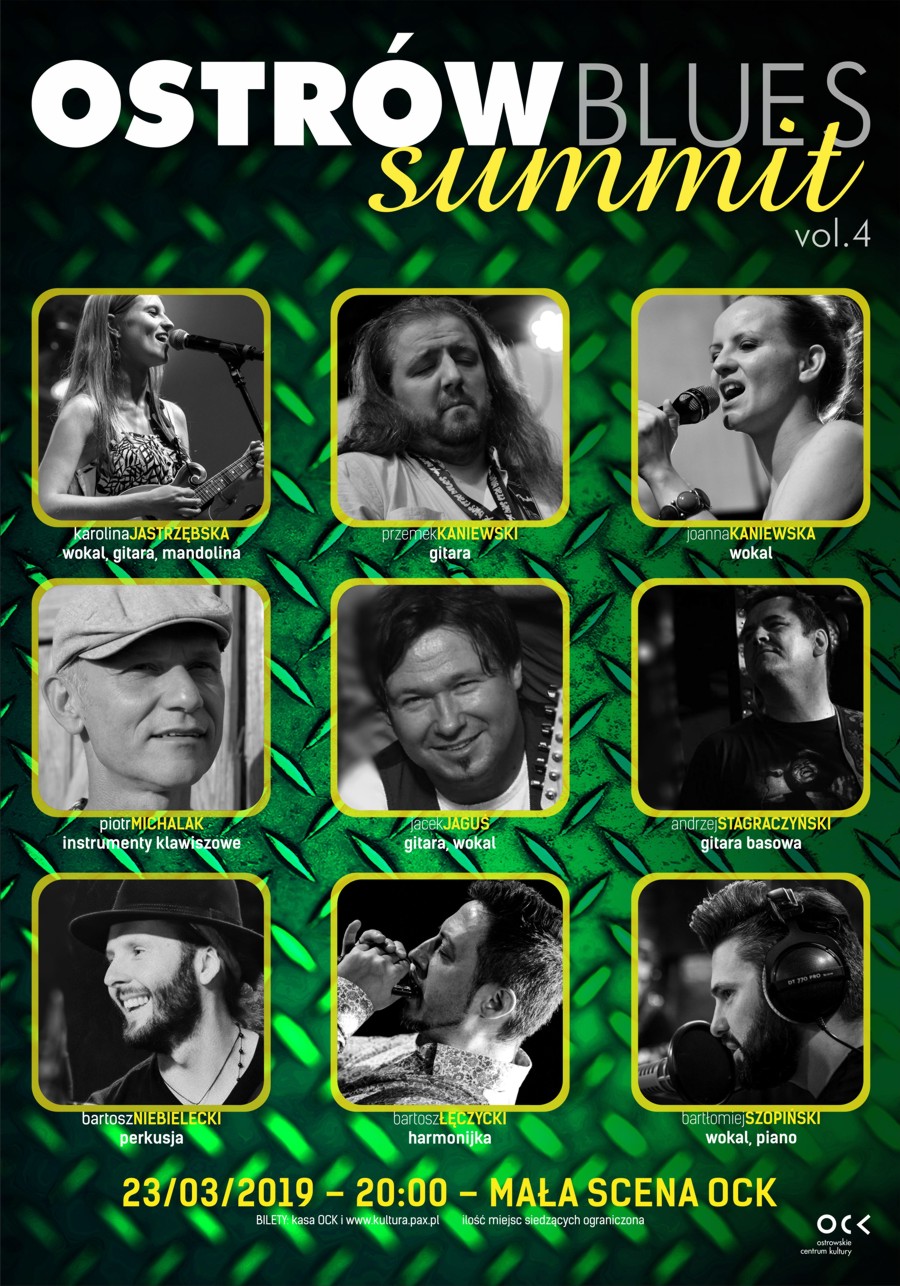 Afisz Ostrów Blues Summit vol.4