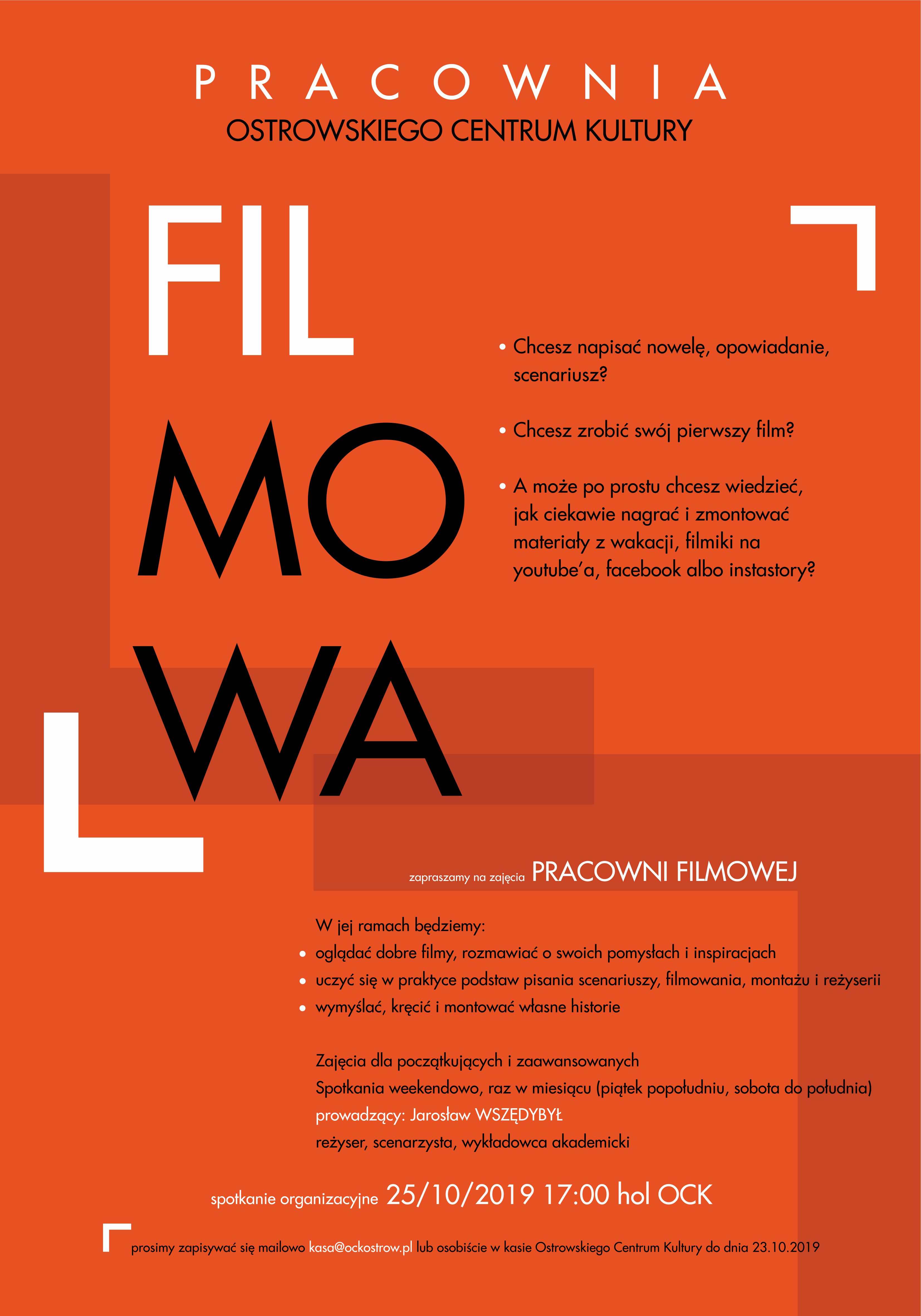 Afisz Pracownia Filmowa