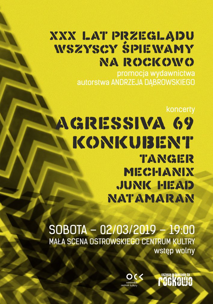 Plakat "30 lat Wszyscy Śpiewamy na rockowo" - promocja wydawnictwa