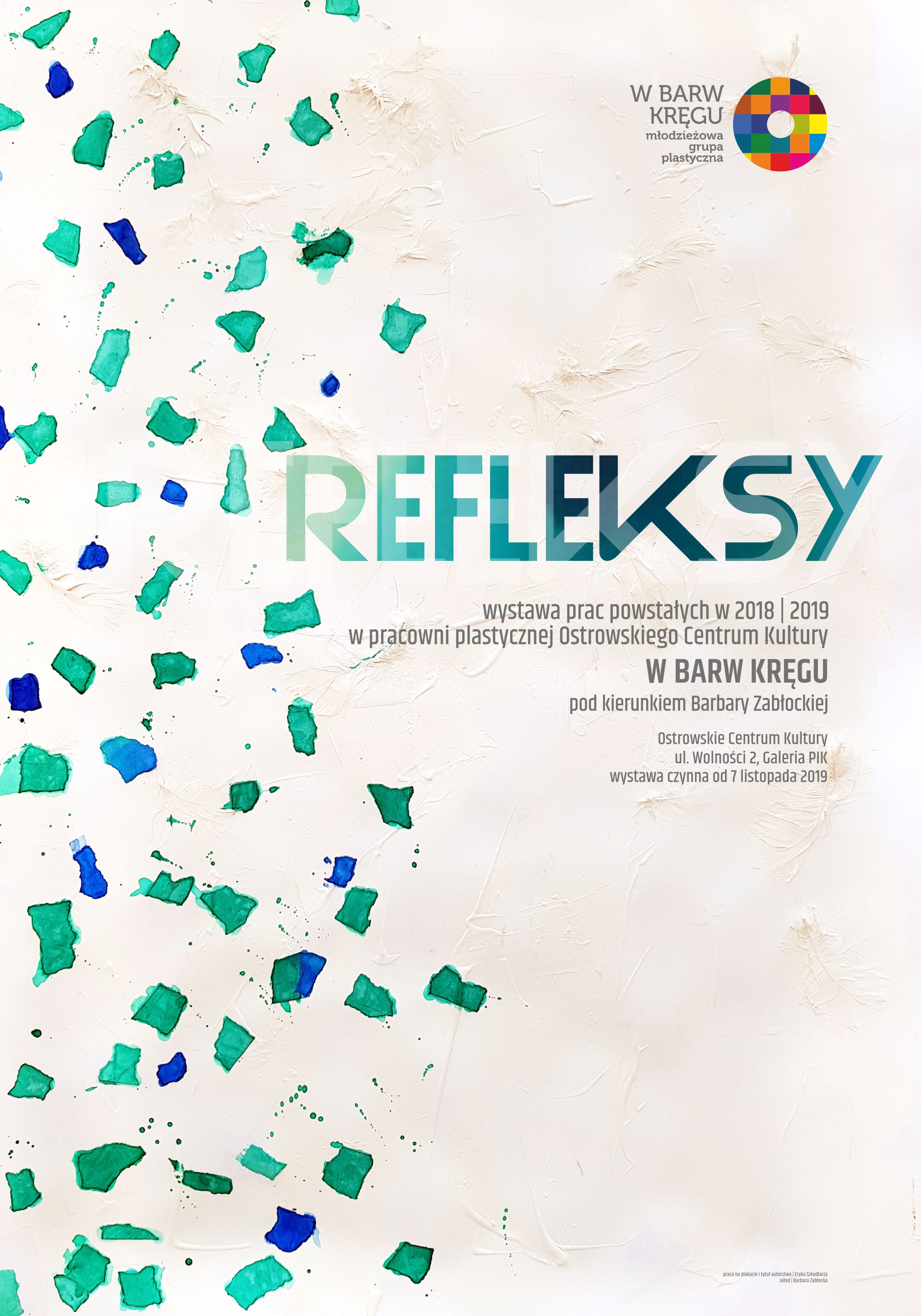 Plakat wystawy Refleksy