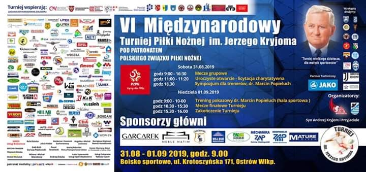 Baner VI Międzynarodowy Turniej im. Jerzego Kryjoma