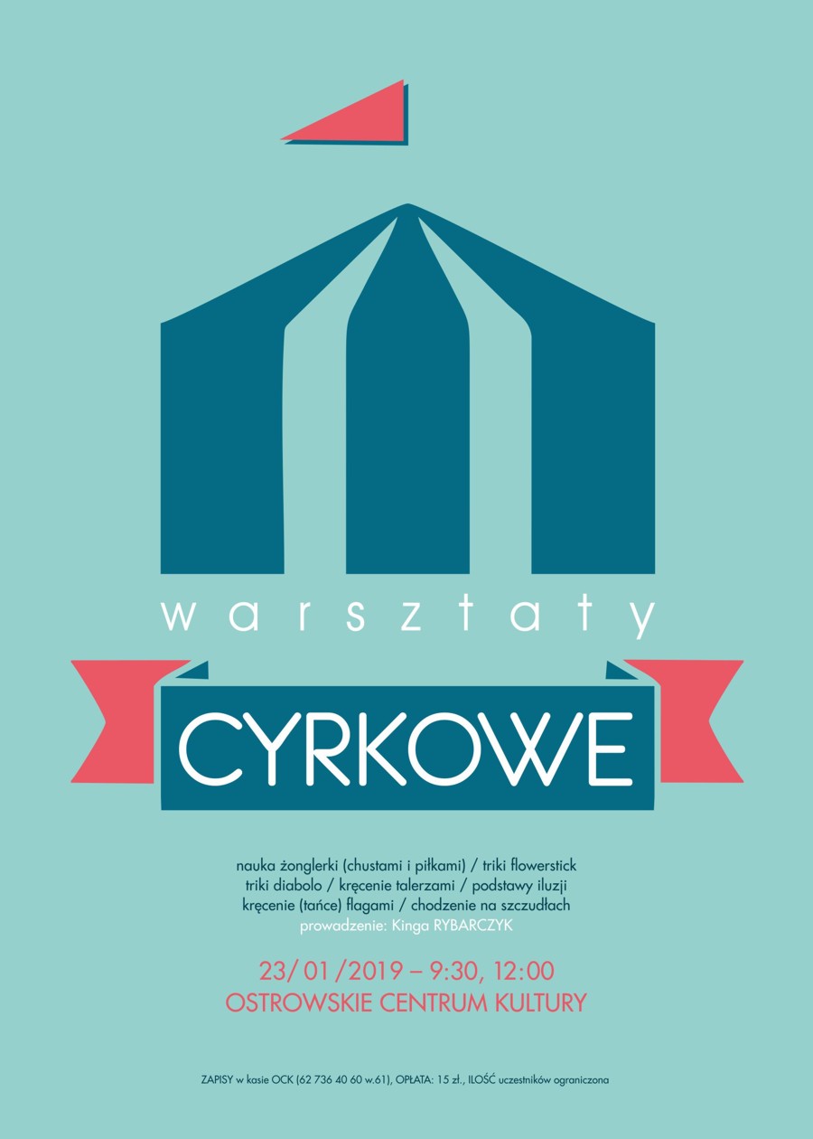 Plakat Warsztaty cyrkowe