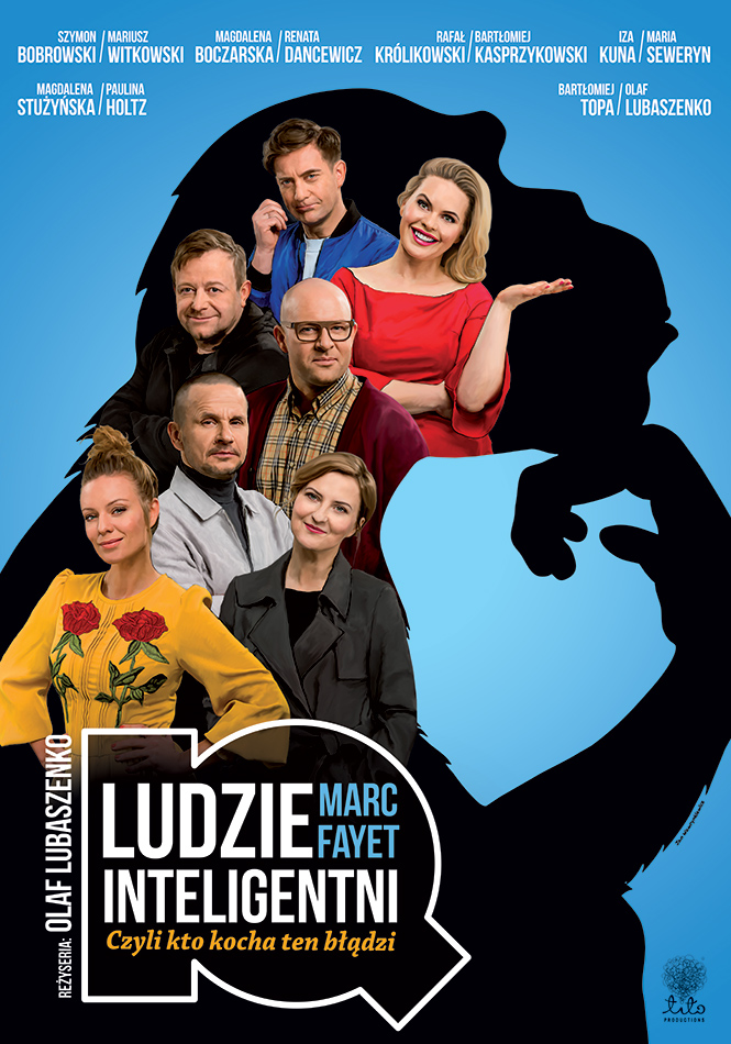 Plakat Ludzie inteligentni, czyli kto kocha ten błądzi