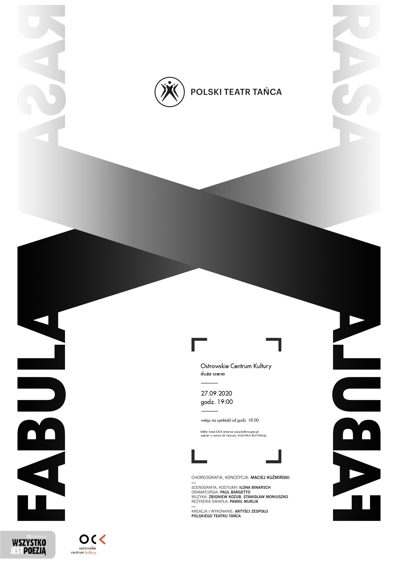Afisz Polski Teatr Tańca | Fabula Rasa