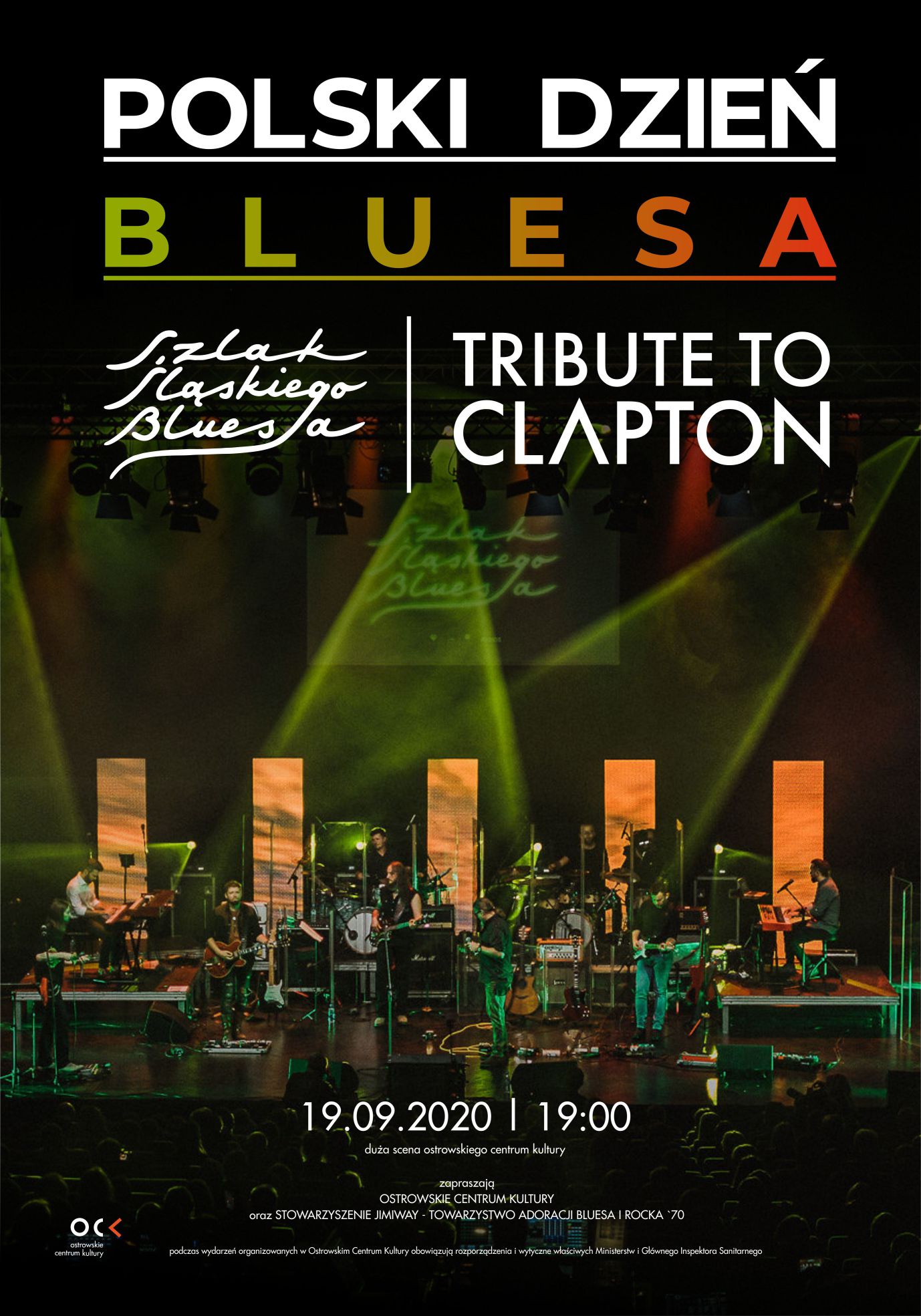 Afisz Polski Dzień Bluesa Tribute to Clapton