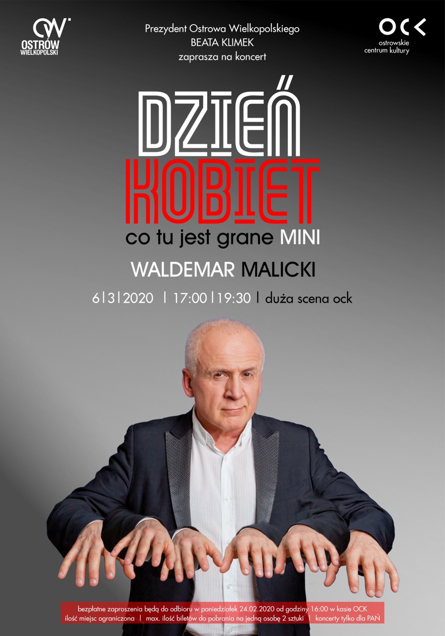 Plakat Koncerty Waldemara Malickiego
