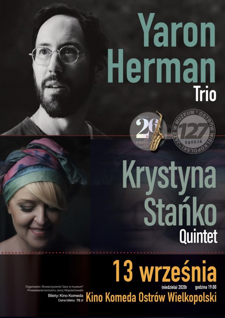 Plakat koncertu Jazz w muzeum