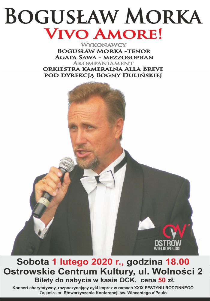 Plakat Bogusław Morka VIVO AMORE!