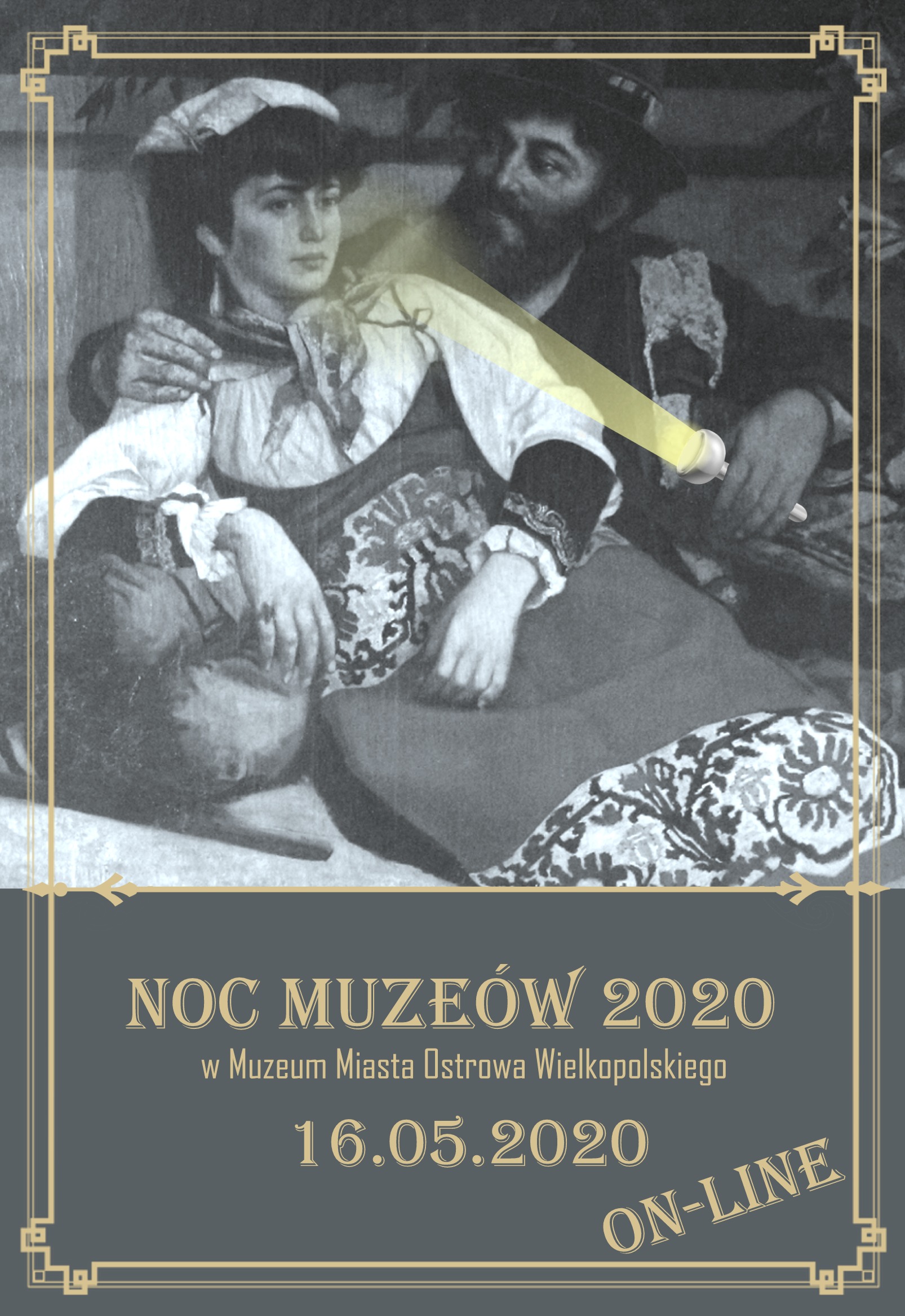 Plakat NOC MUZEÓW 2020 / ONLINE