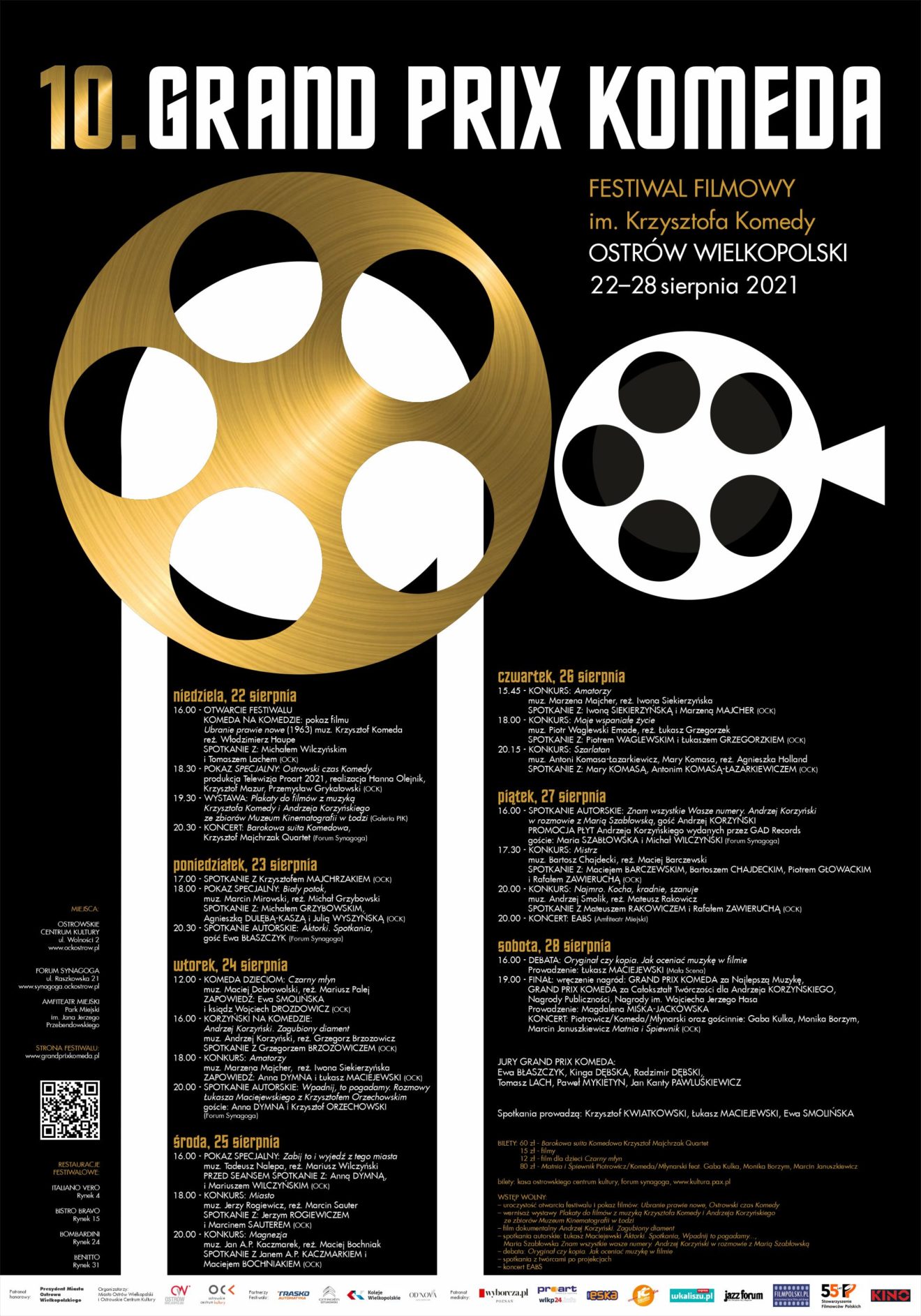 Plakat 10. Grand Prix Komeda Festiwal Filmowy im. Krzysztofa Komedy