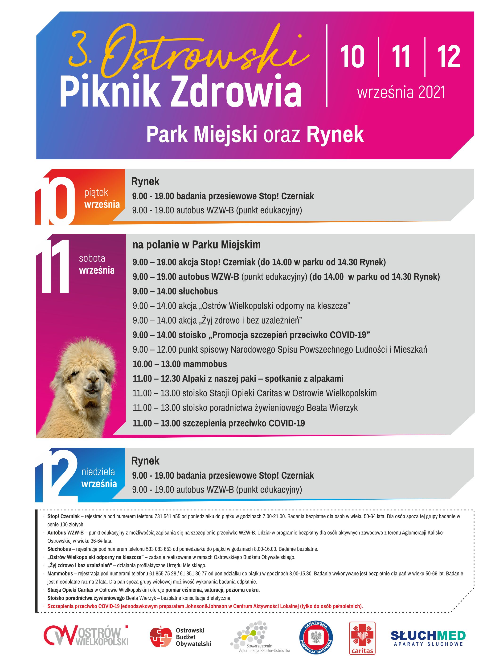 Plakat 3. Ostrowski Piknik Zdrowia