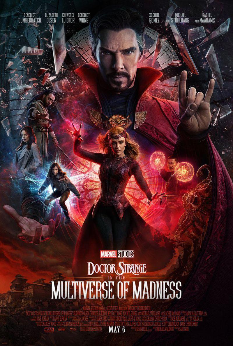 Plakat filmu Doktor Doktor Strange w multiwersum obłędu