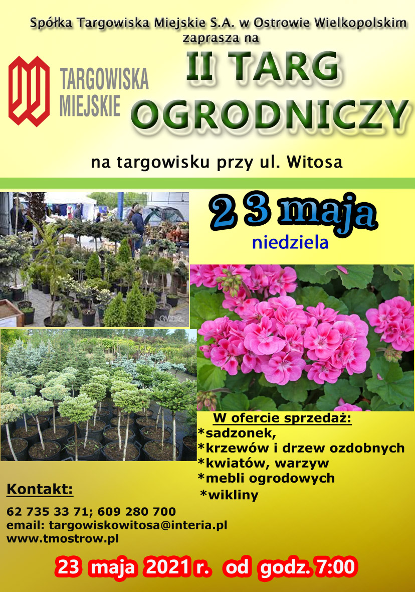 Plakat Wiosenneo Targu Ogrodniczego – druga edycja