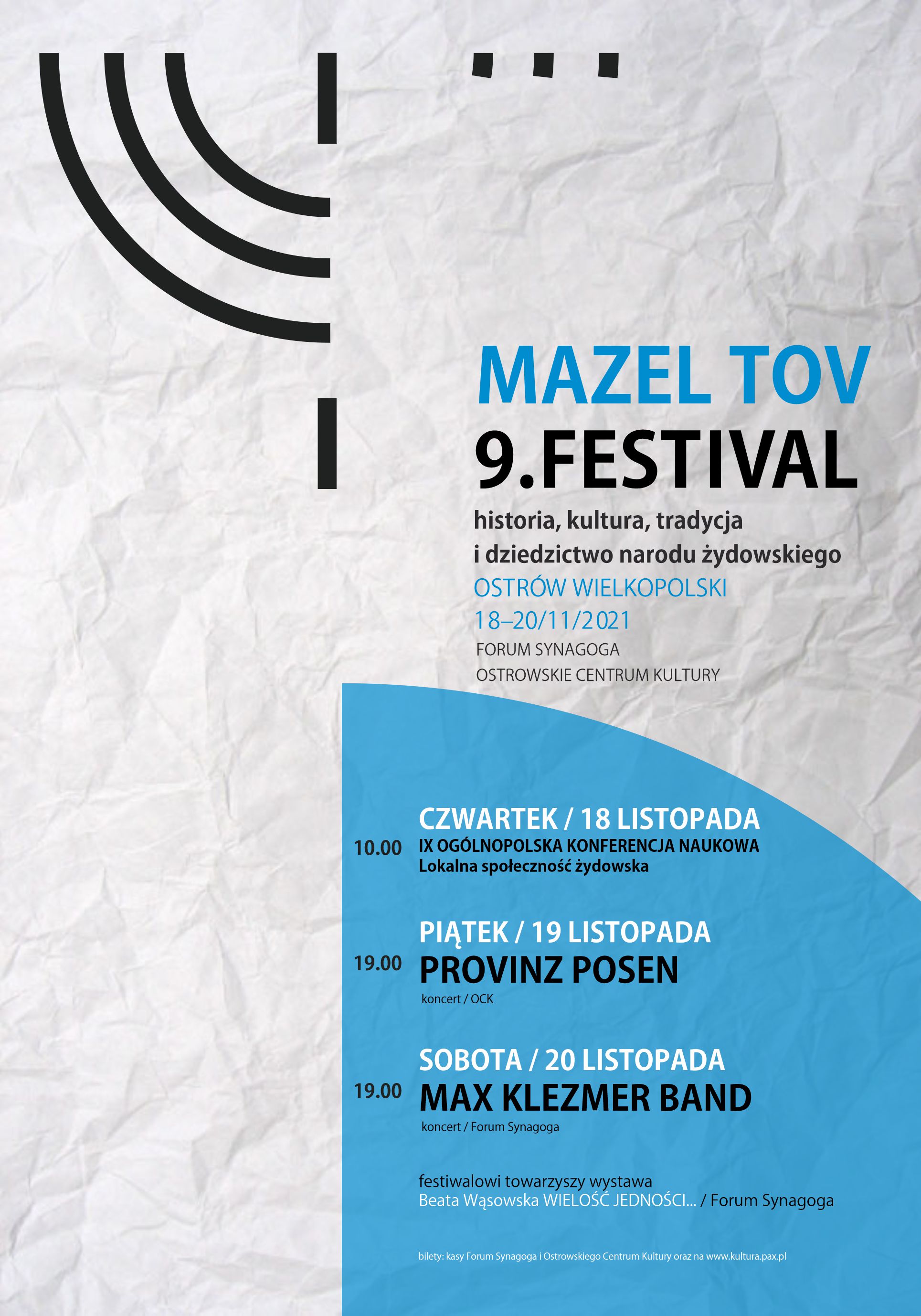 Plakat Mazel Tov Festival