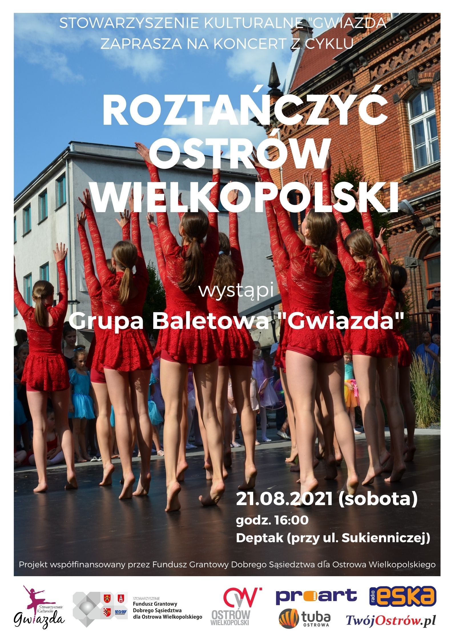 Plakat koncertu Grupy Baletowej Gwiazda