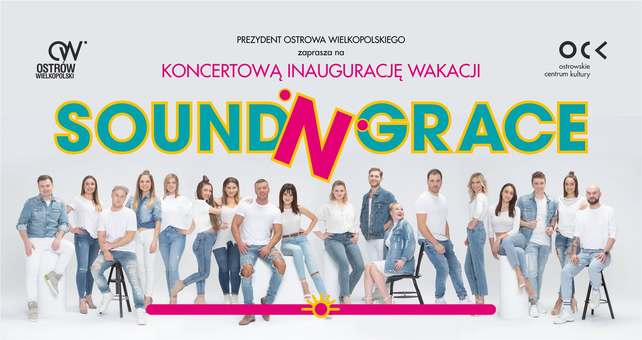 Plakat koncertu Sound’n’Grace na Rynku w Ostrowie Wielkopolskim
