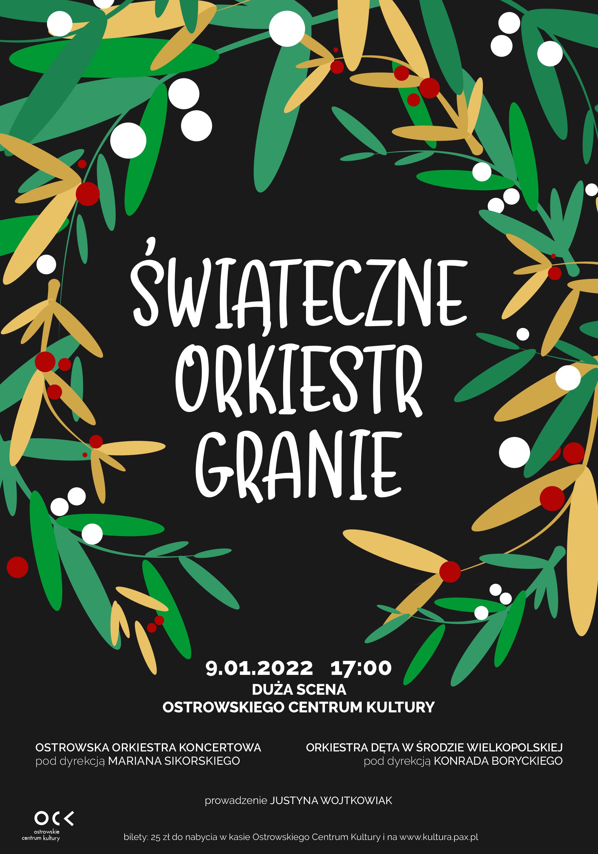Afisz Świąteczne Orkiestr Granie