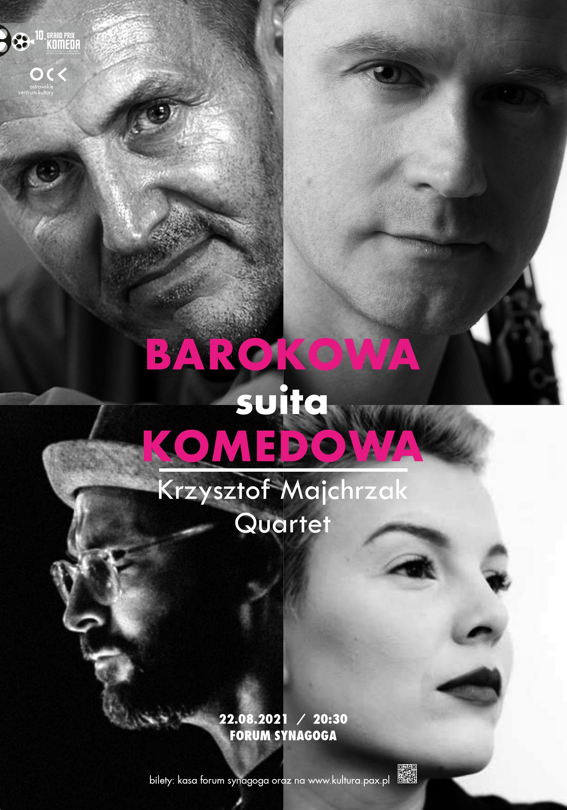 Plakat koncertu Krzysztof Majchrzak Quartet