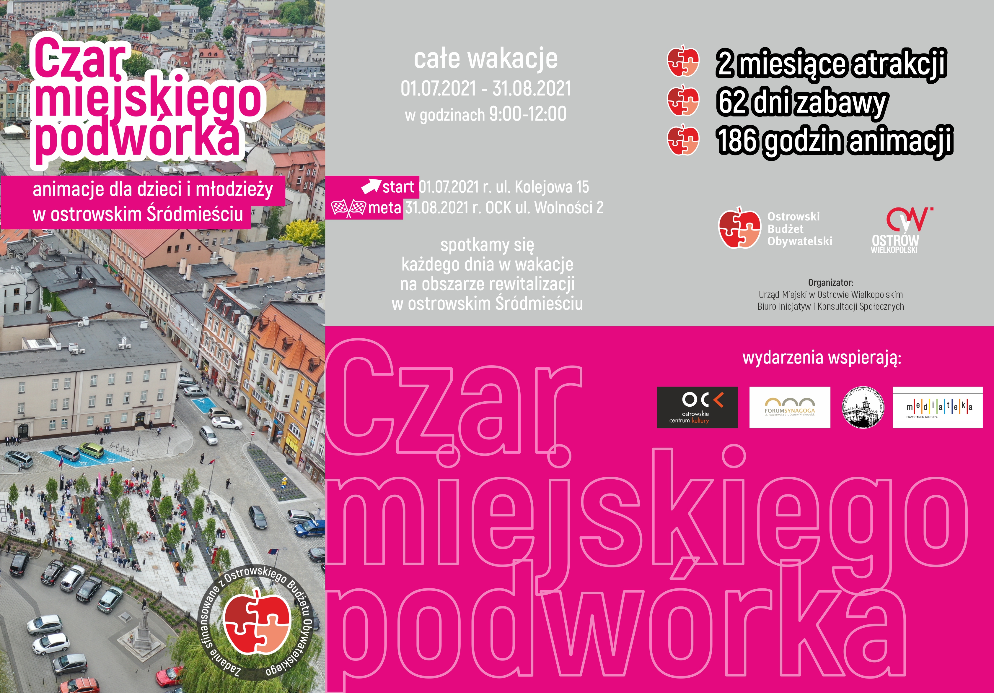 Plakat projektu Czar Miejskiego Podwórka
