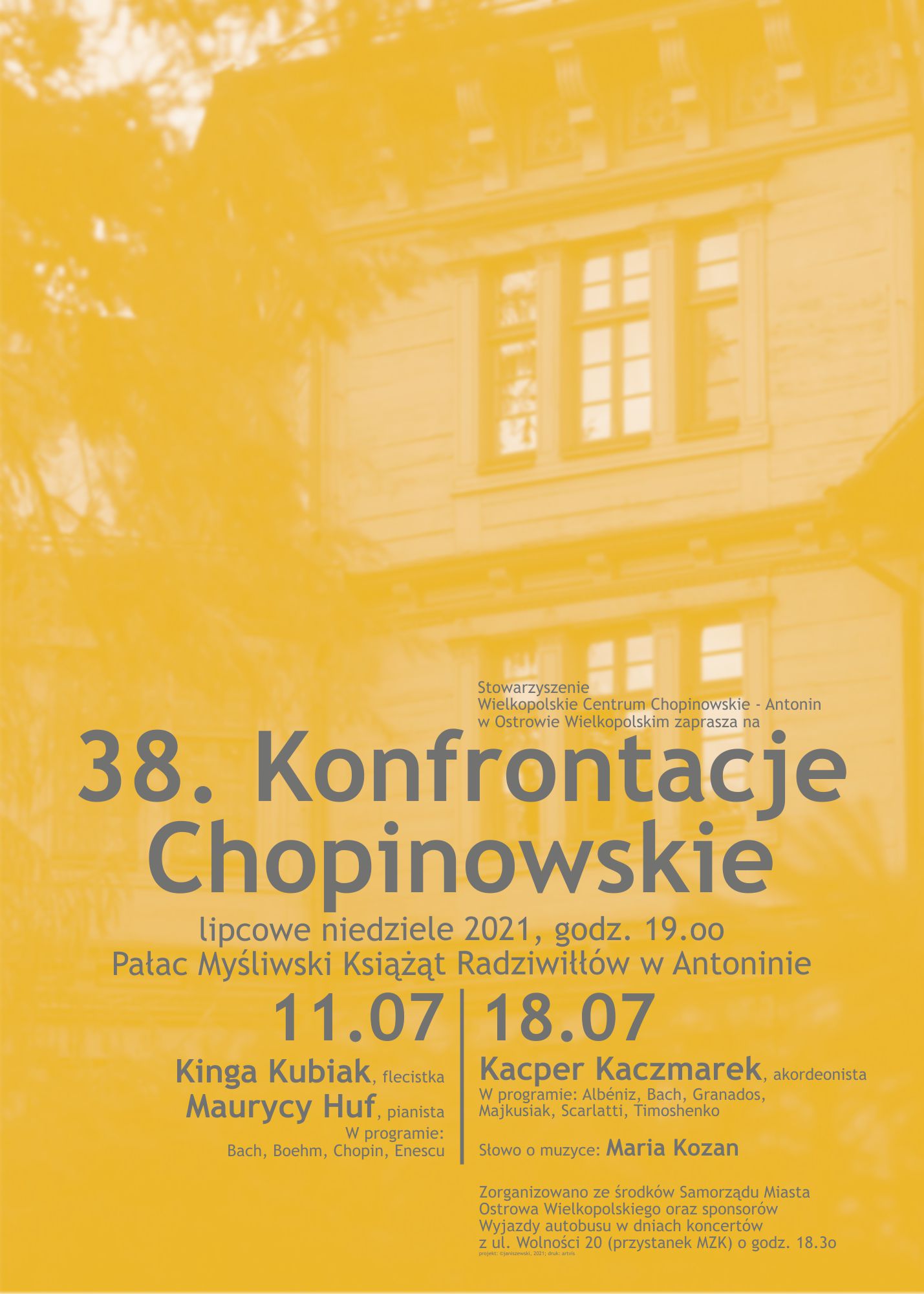 Afisz 38. Konfrontacji Chopinowskich