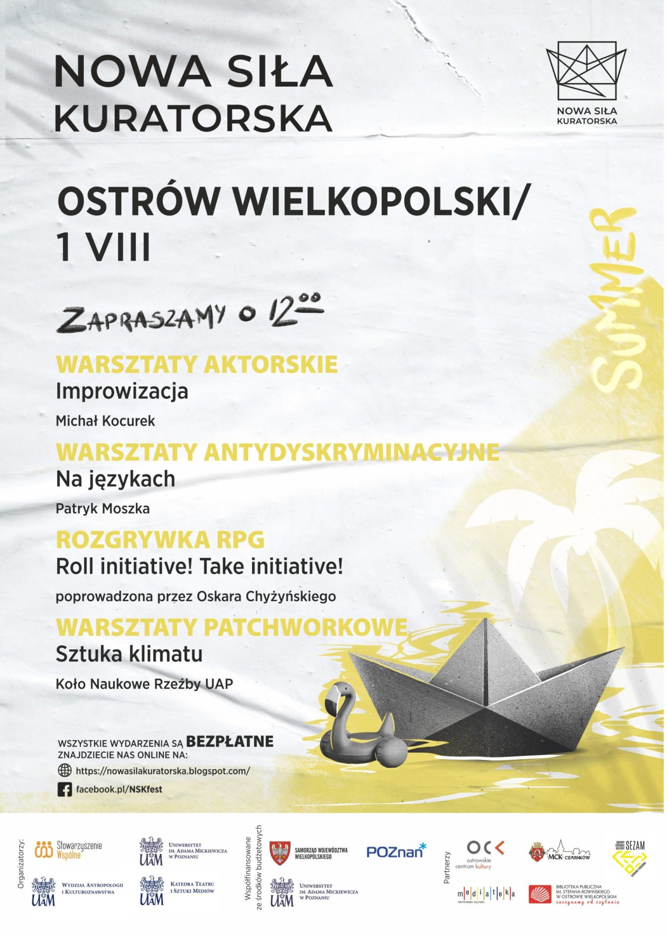 Afisz NOWA SIŁA KURATORSKA LATO W MEDIATECE