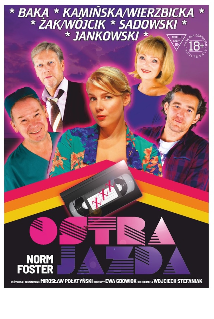 Plakat spektaklu Ostra jazda