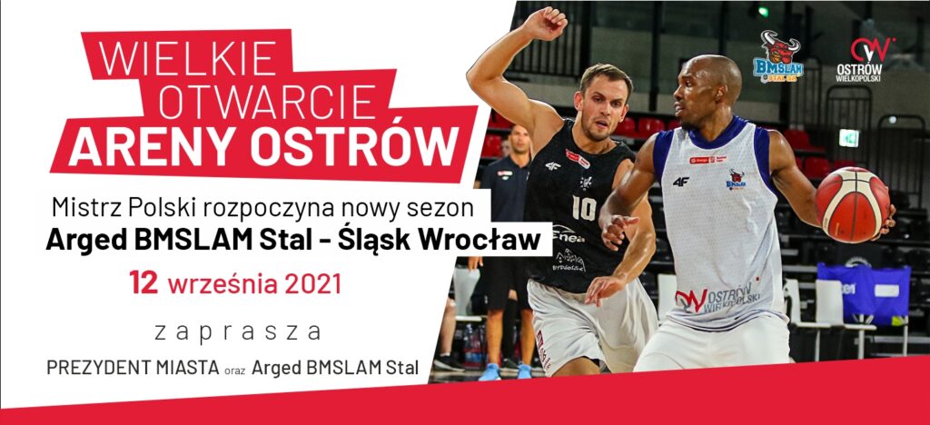 Plakat Wielkiego Otwarcia Hali ARENA OSTRÓW 12 września 2021
