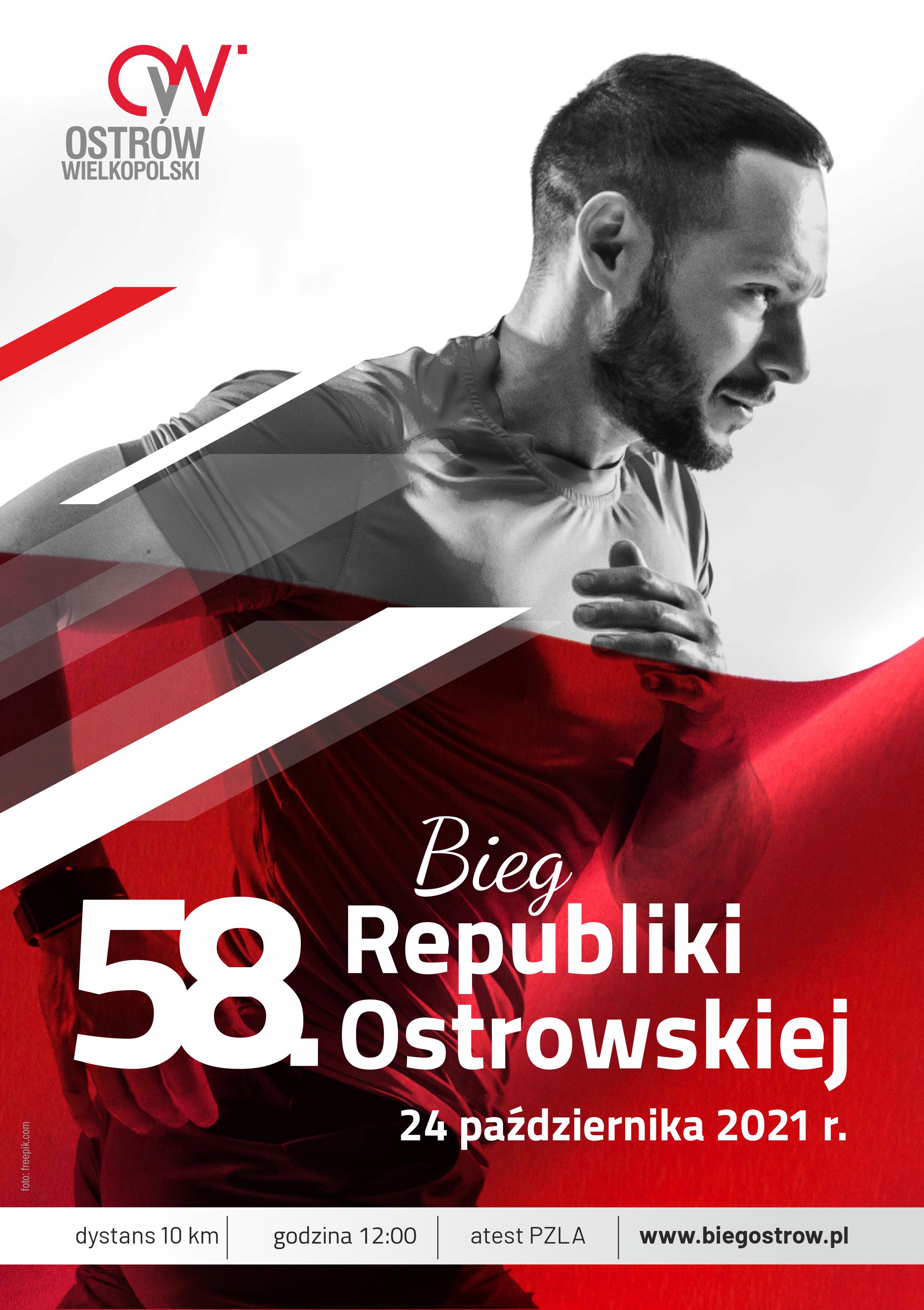 Plakat 58. Biegu Republiki Ostrowskiej