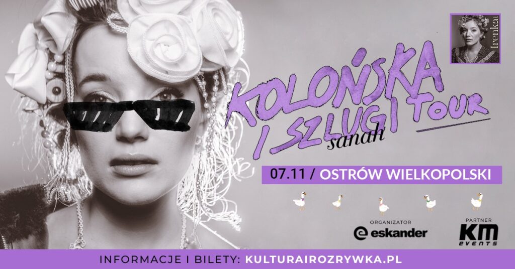 Baner koncertu Sanah - Kolońska i szlugi Tour