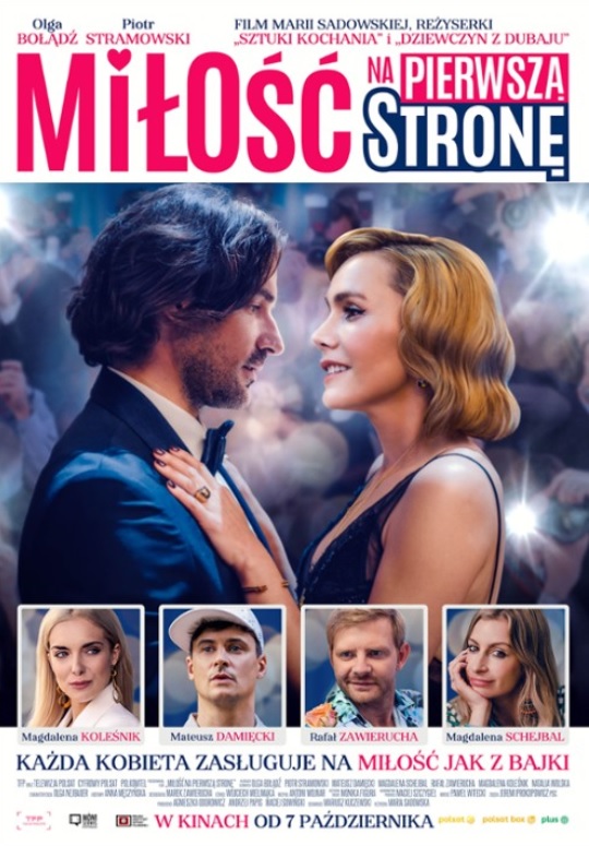 Plakat filmu Miłość na pierwszą stronę