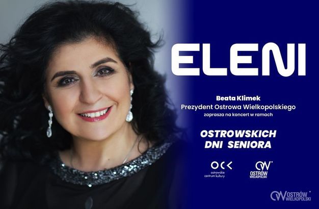 Baner koncertu Eleni na Ostrowskich Dniach Seniora