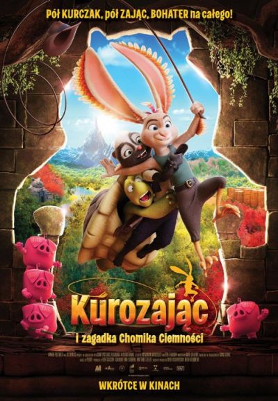 Plakat filmu Kurozając i zagadka Chomika Ciemności