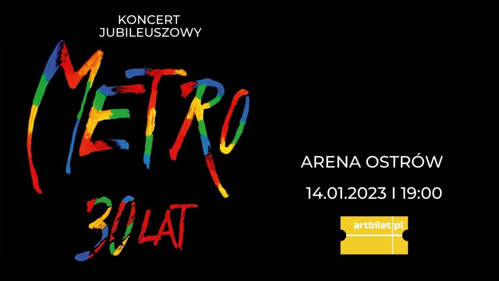 Baner Musical „Metro" w hali Arena Ostrów