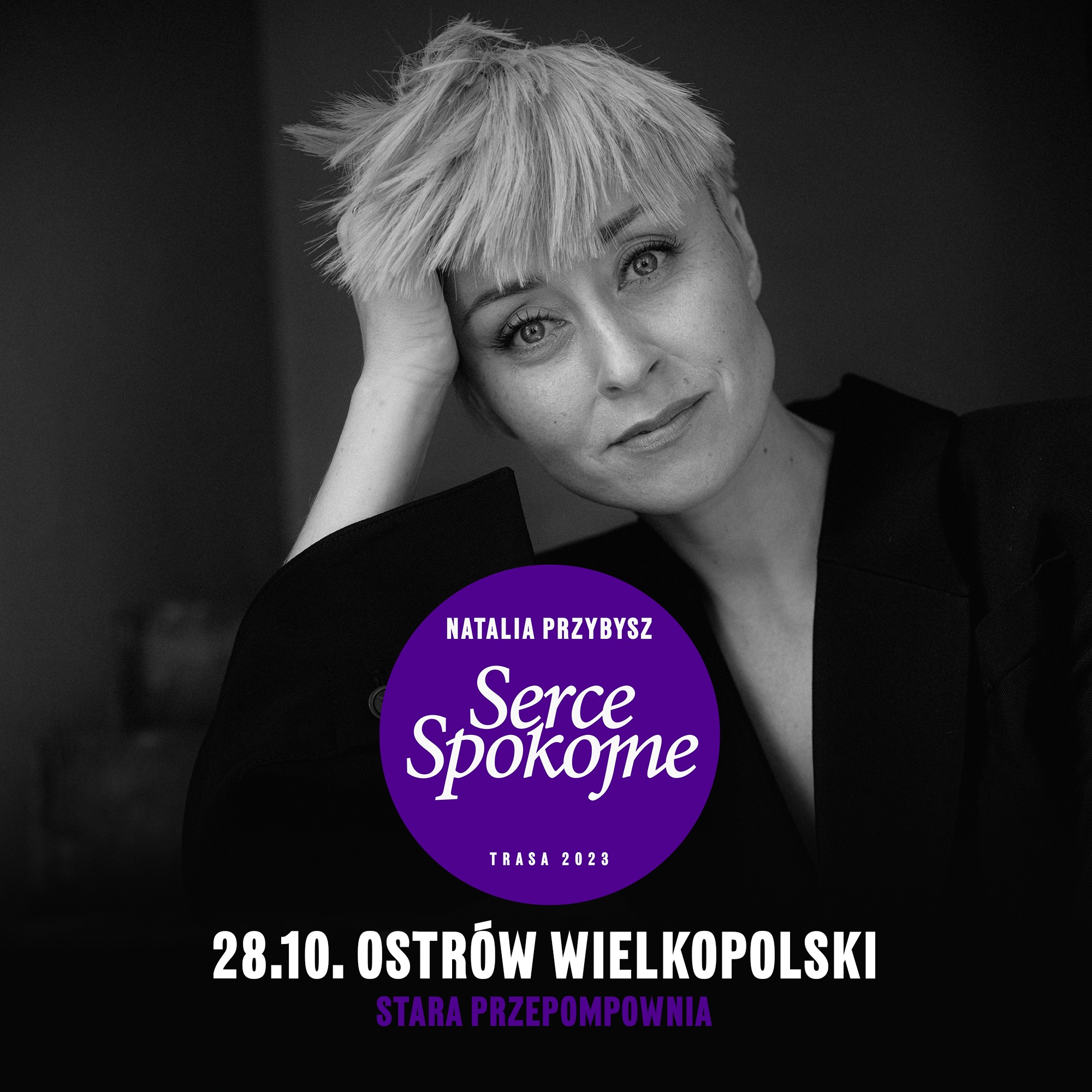 Plakat koncertu Natalia Przybysz – SERCE SPOKOJNE