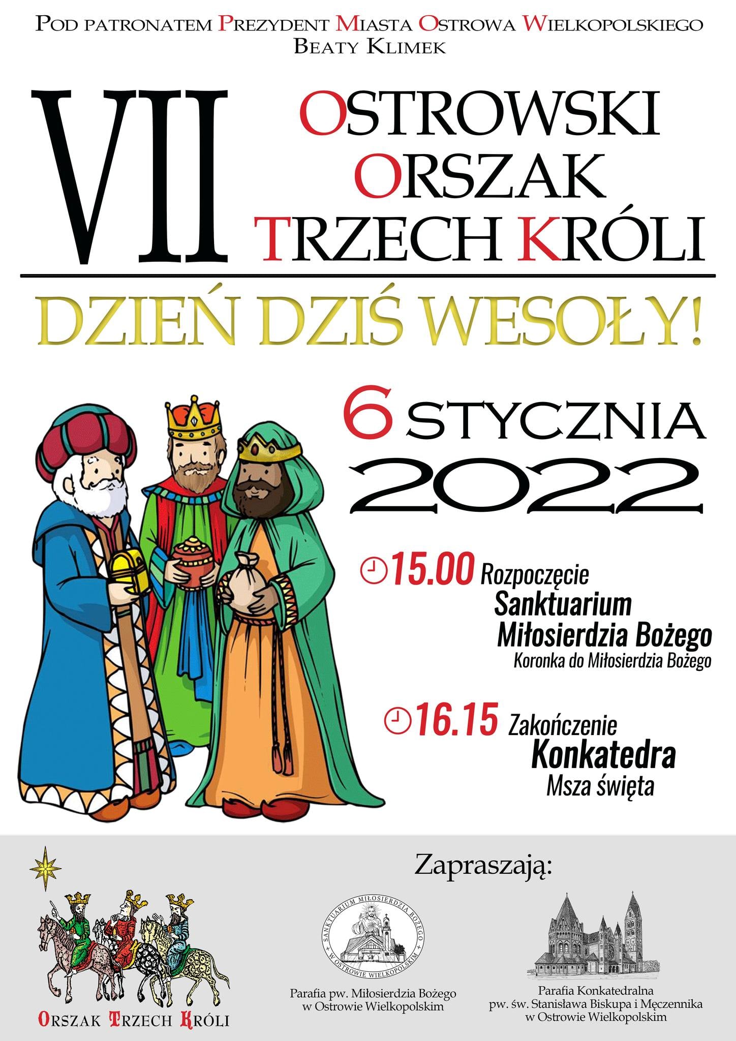 Plakat VII Ostrowski Orszak Trzech Króli