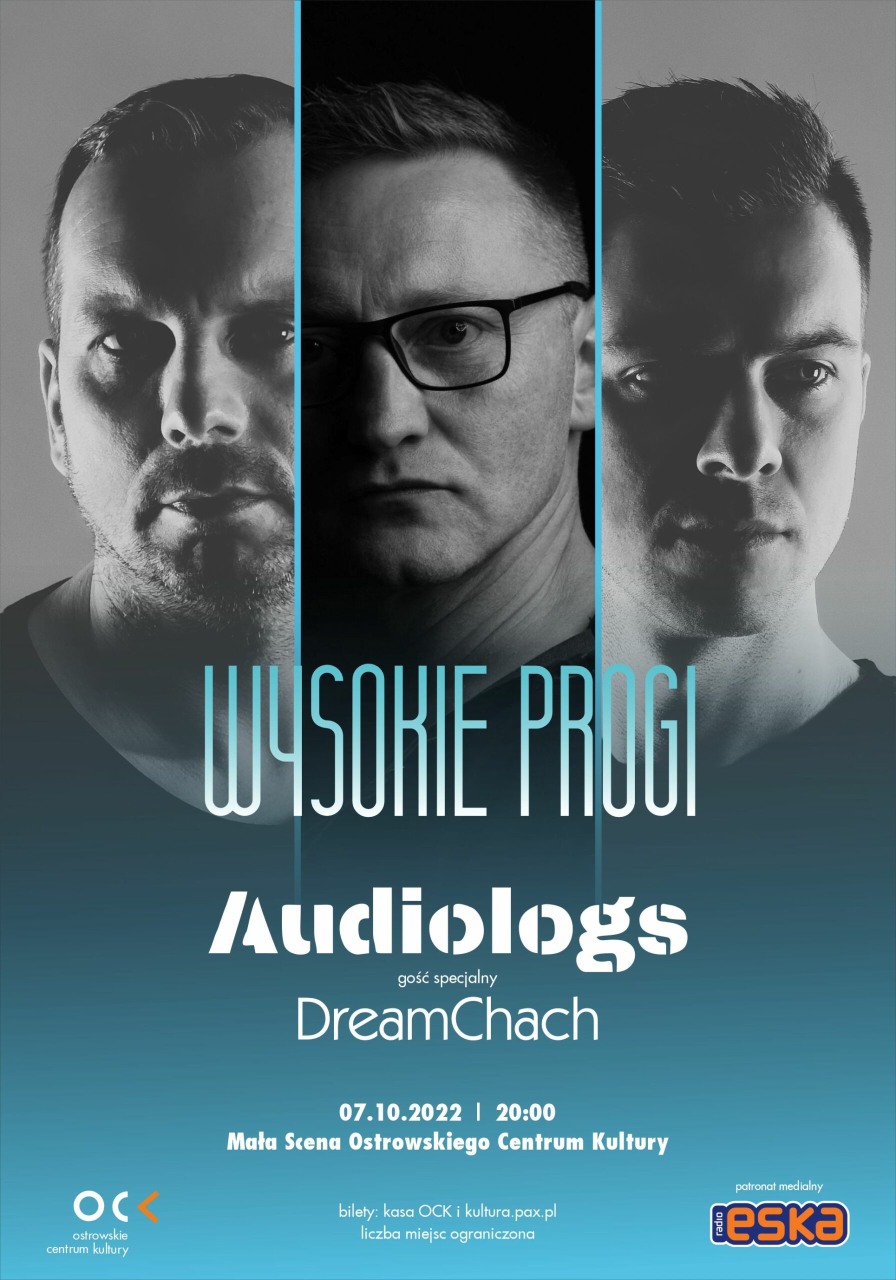 Afisz wydarzenia WYSOKIE PROGI Audiologs i gość specjalny DreamChach