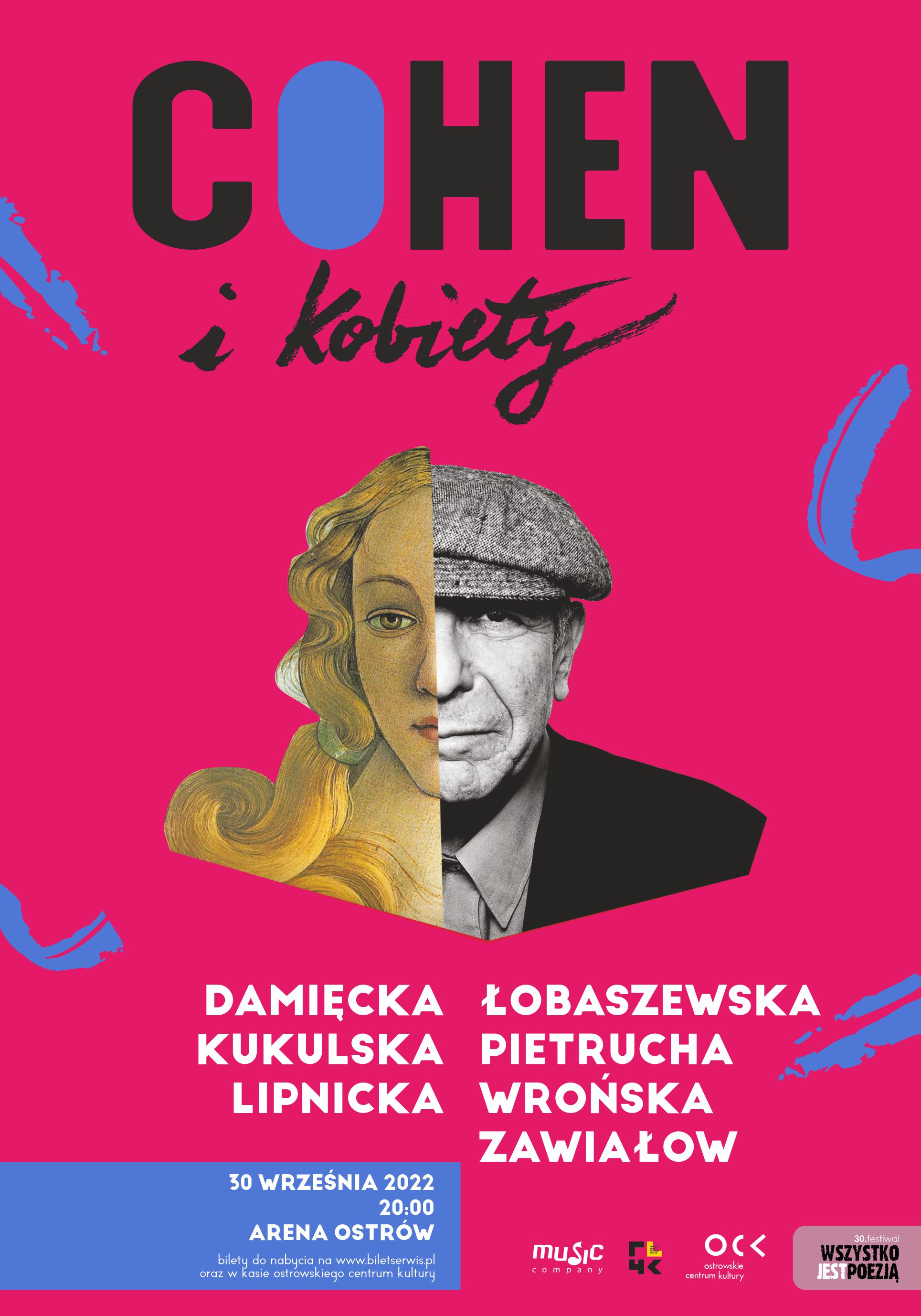 Plakat koncertu Cohen i kobiety