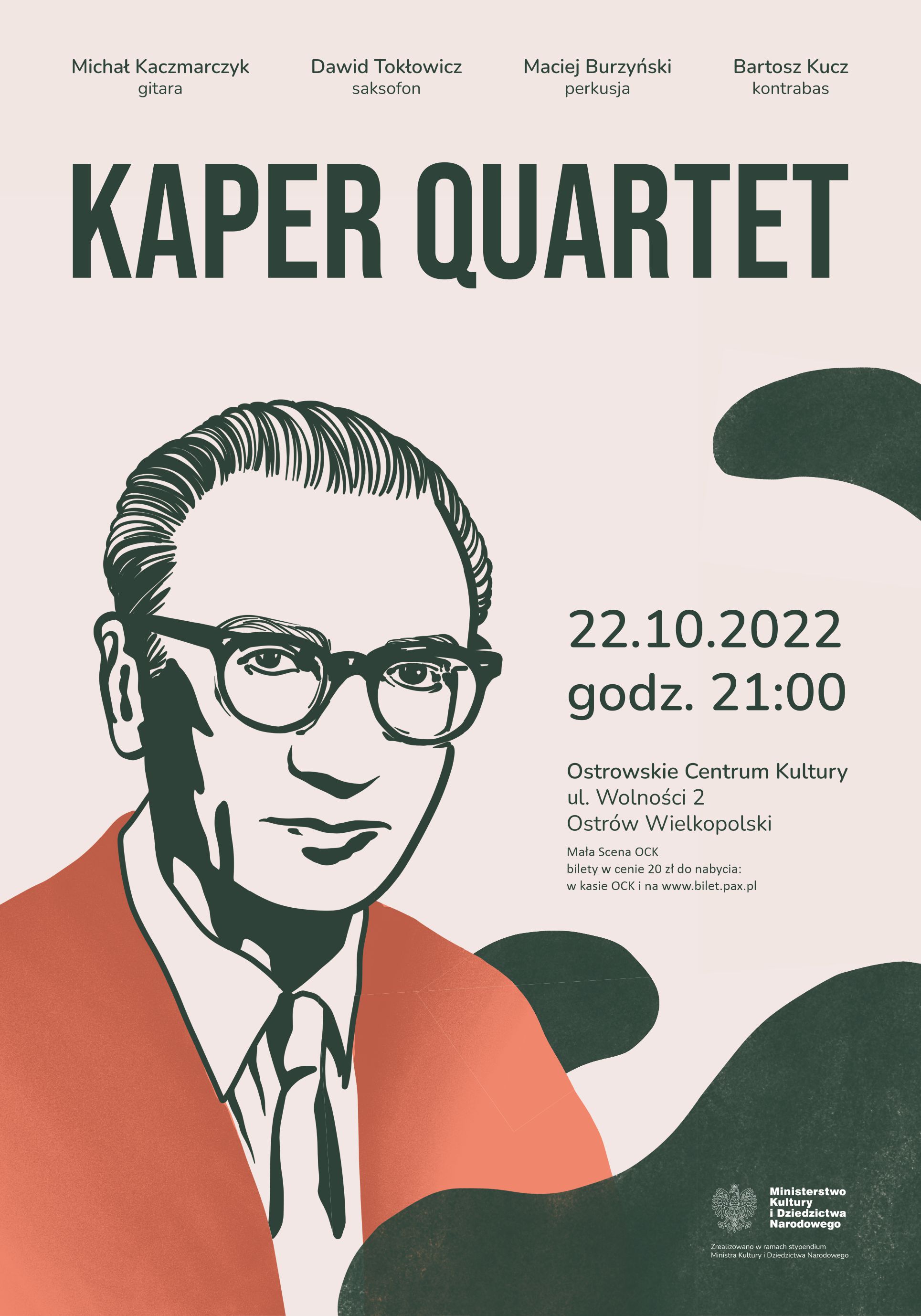 Plakat koncertu Kaper Quartet