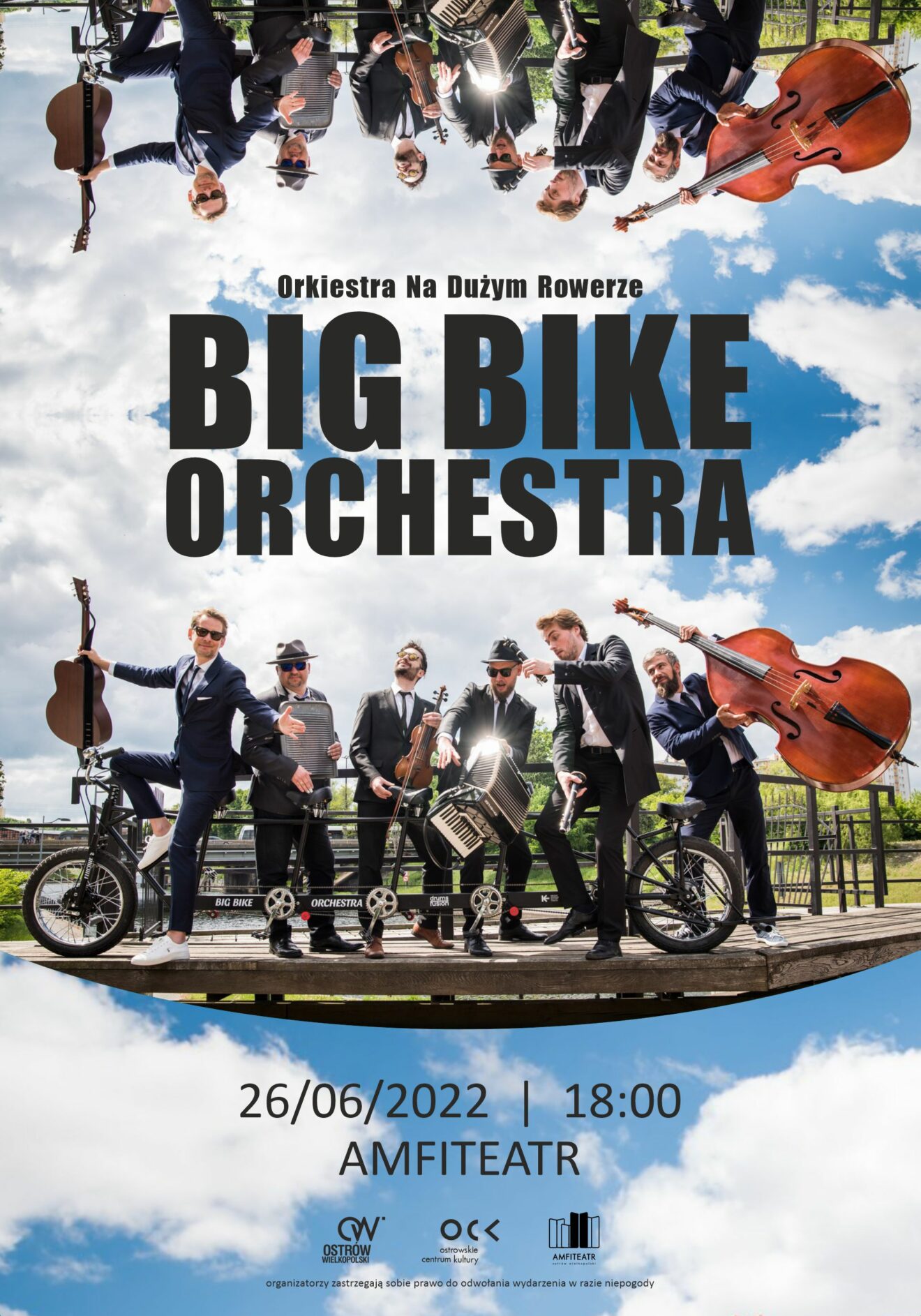Afisz Orkiestra Na Dużym Rowerze Big Bike Orchestra koncert Amfiteatr