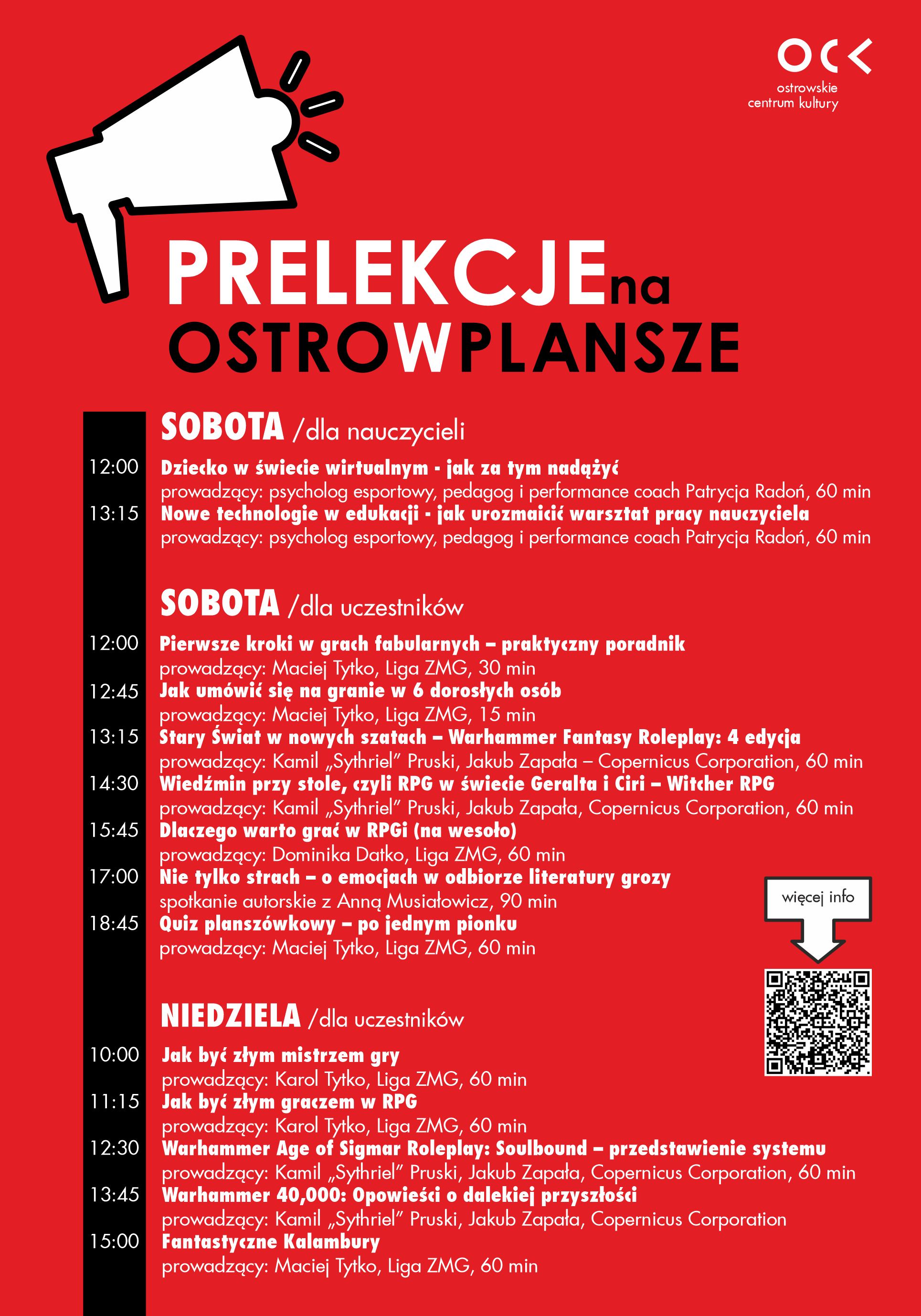 plakat -prelekcje ostrowplansze