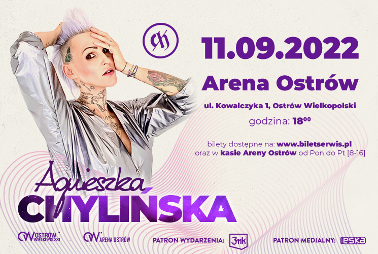 Baner Koncert Agnieszki Chylińskiej w hali Arena Ostrów