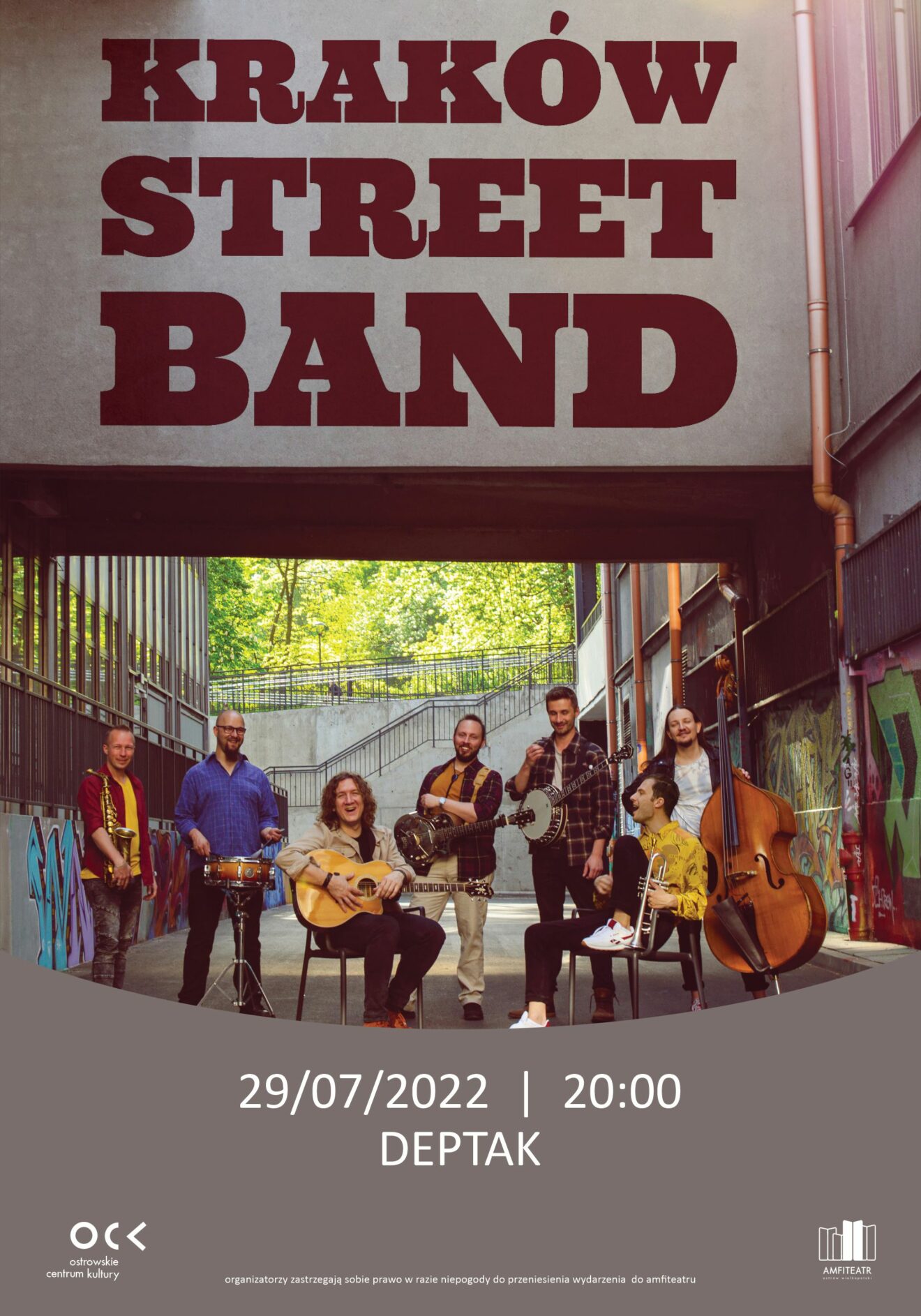 Afisz koncertu Kraków Street Band