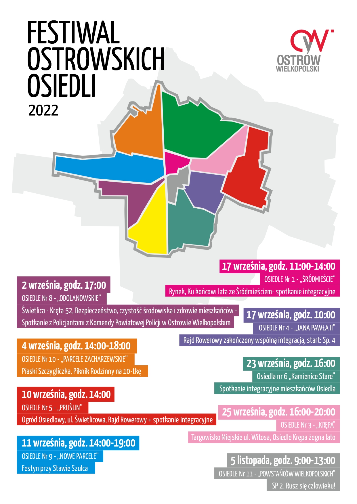 Plakat Festiwal Ostrowskich Osiedli