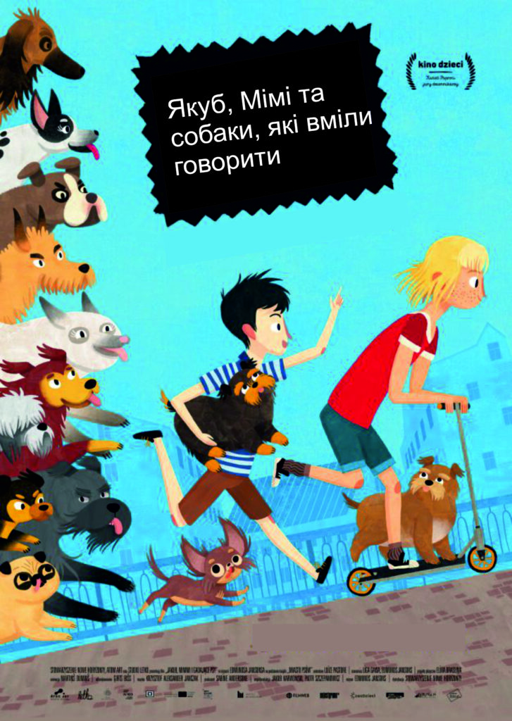 Plakat filmu Якуб, Мімі та собаки, якi вмiли говорити / Jakub, Mimmi i gadające psy