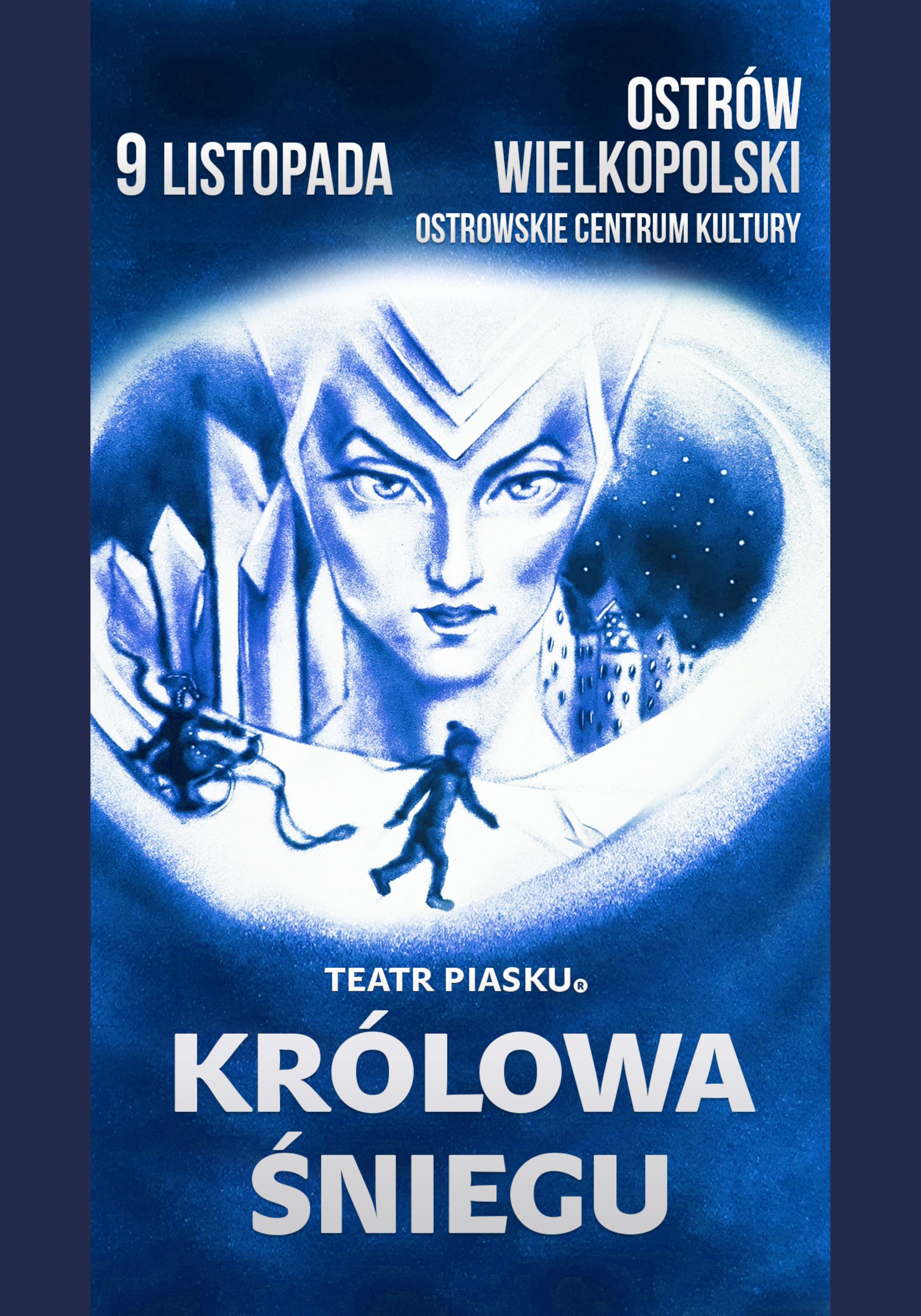 Plakat Teatr Piasku Tetiany Galitsyny – Królowa Śniegu