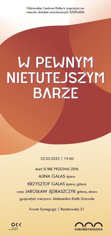 Zaproszenie wieczór działań artystycznych SZUFLADA - W pewnym nietutejszym barze