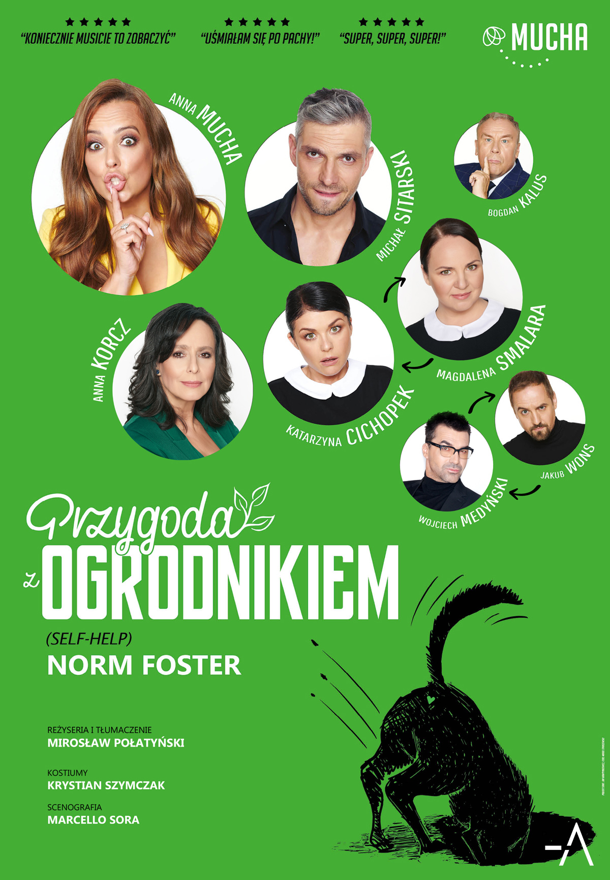 Plakat spektaklu Przygoda z ogrodnikiem